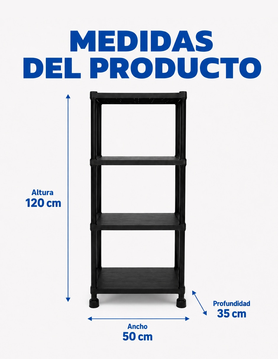 Estante de plástico ES4N1205035PNE 7