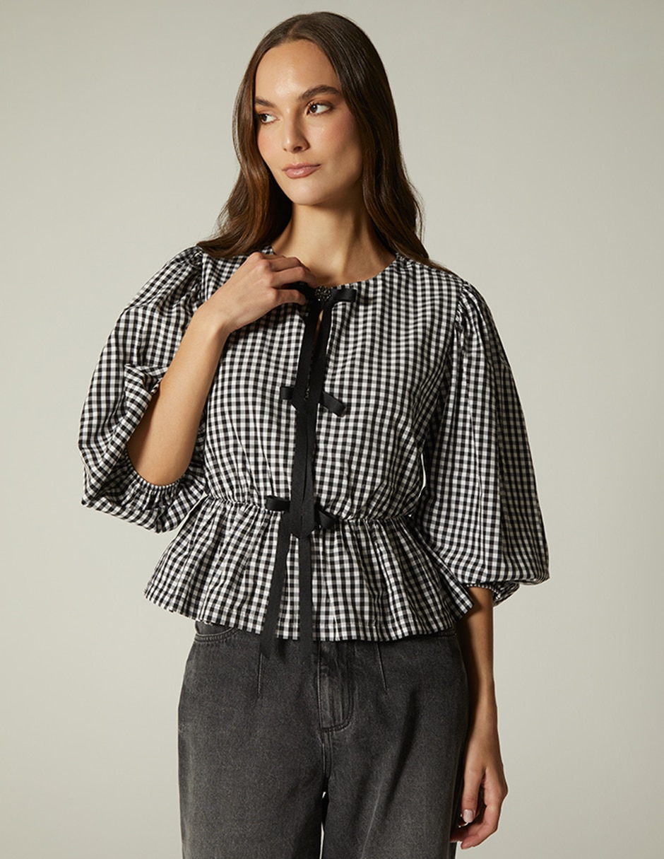 Blusa manga 3/4 para mujer Blusa manga 3/4 para mujer