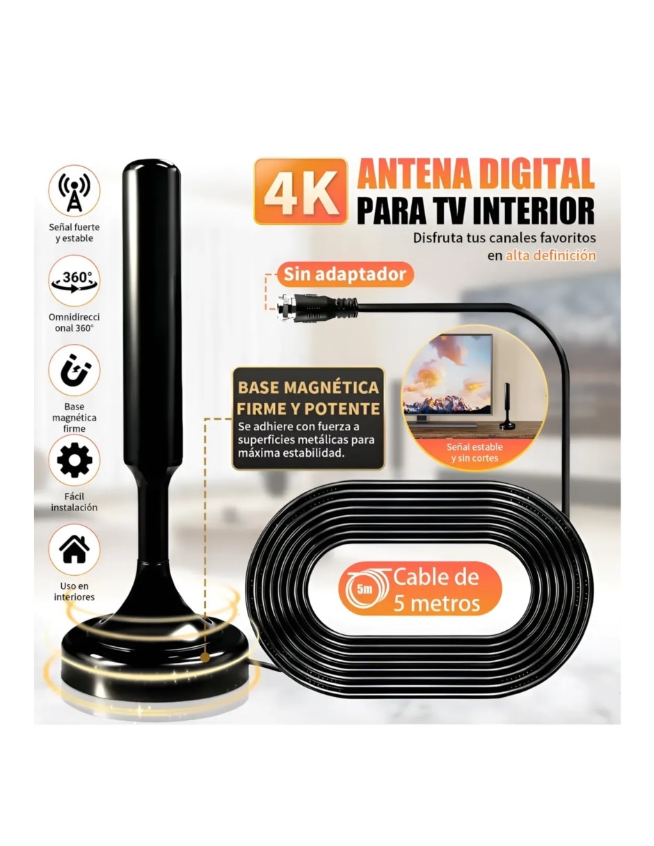 Antena HD/TV de Radio 5