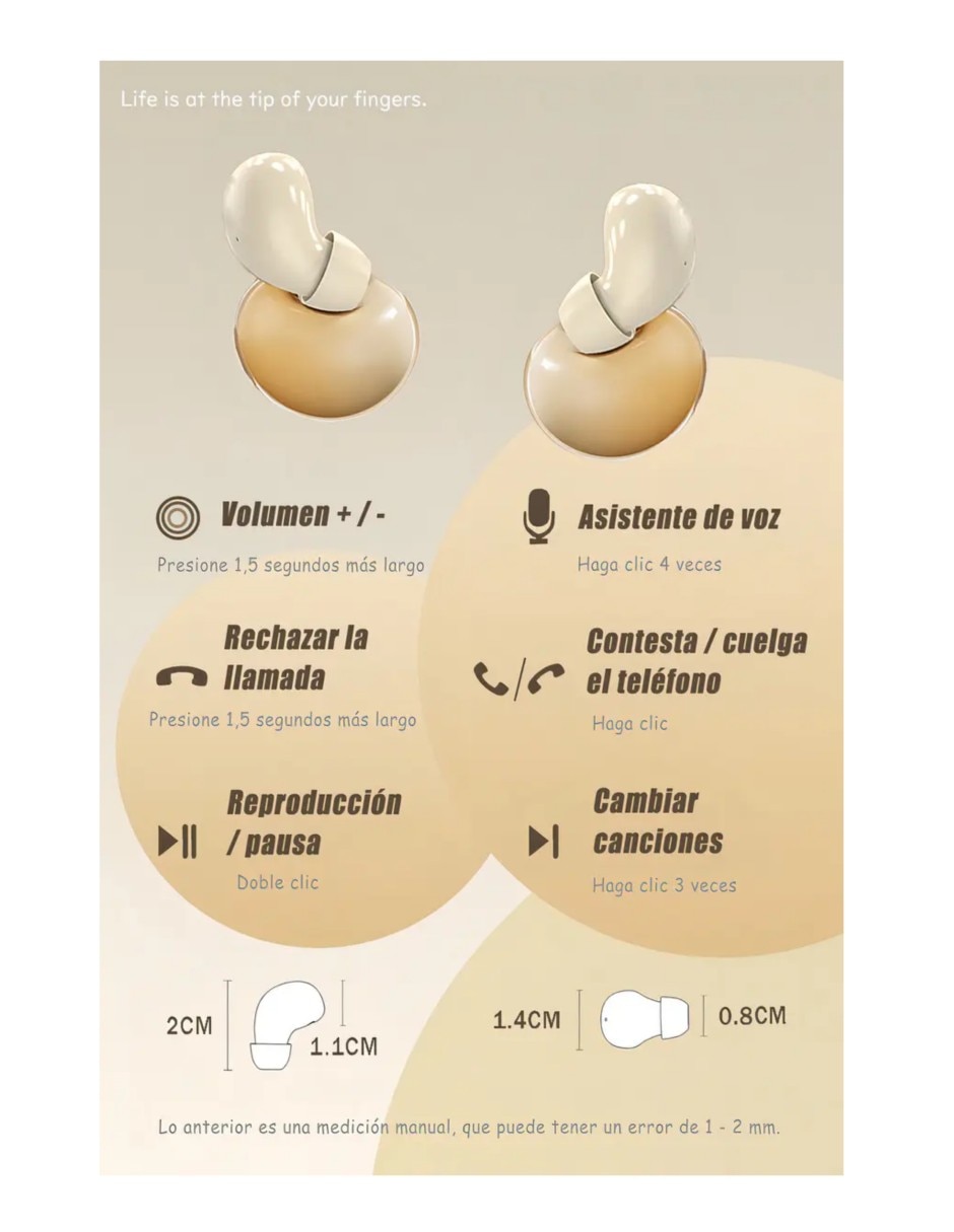 Audífonos In-Ear inalámbricos 5