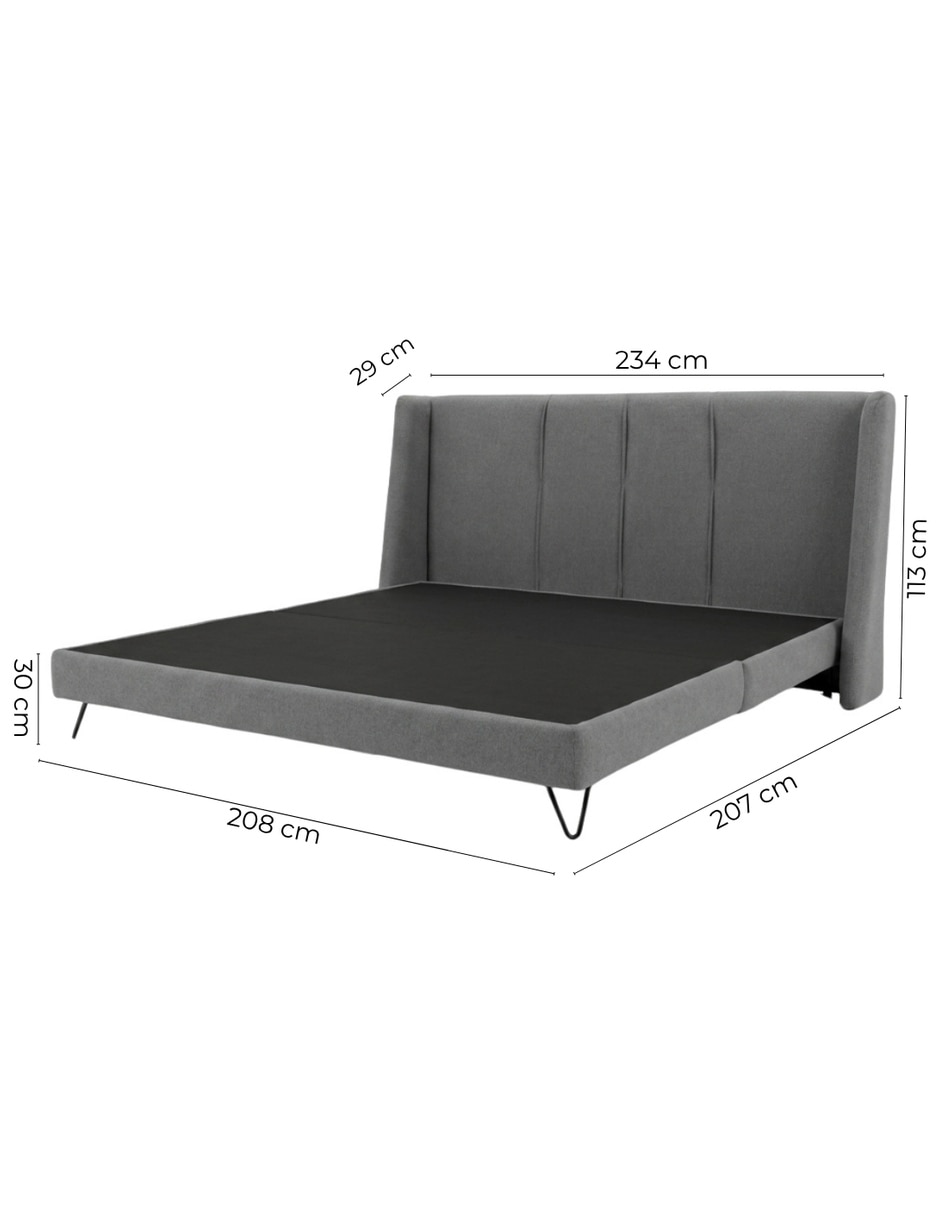 Base para cama hampton de madera 12