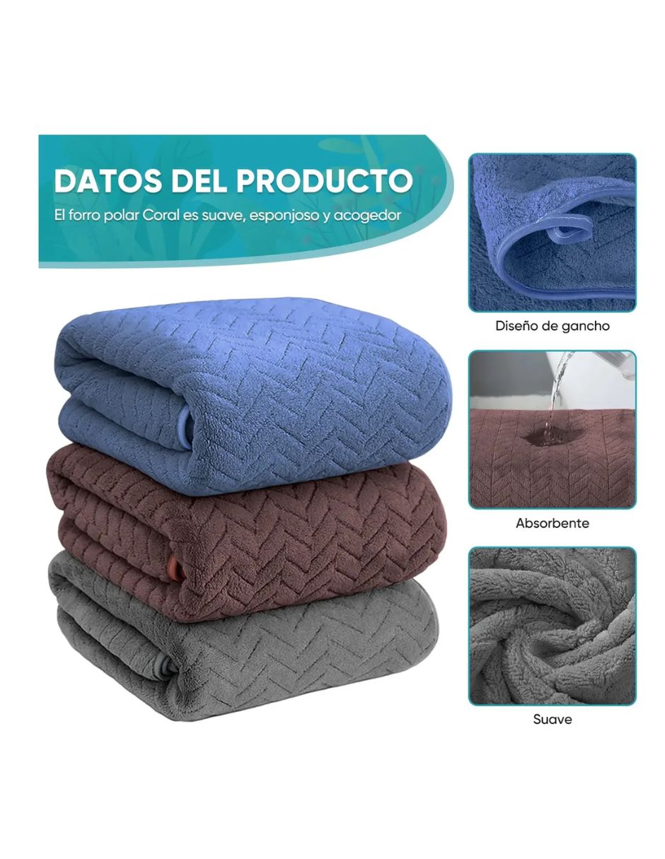 Set toallas de microfibra 3 piezas 3
