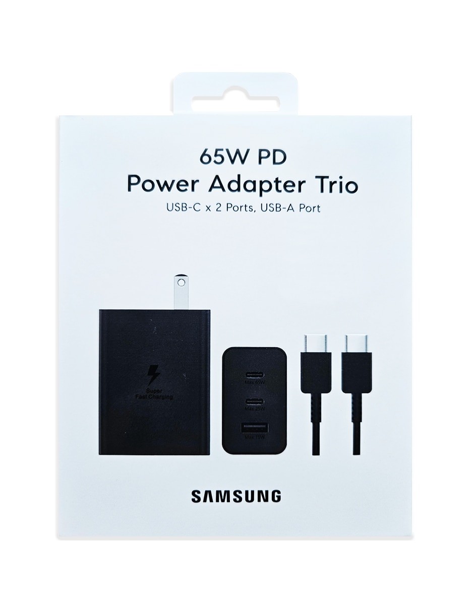 Adaptador de corriente adapter trio universal 65 W Adaptador de corriente adapter trio universal 65 W