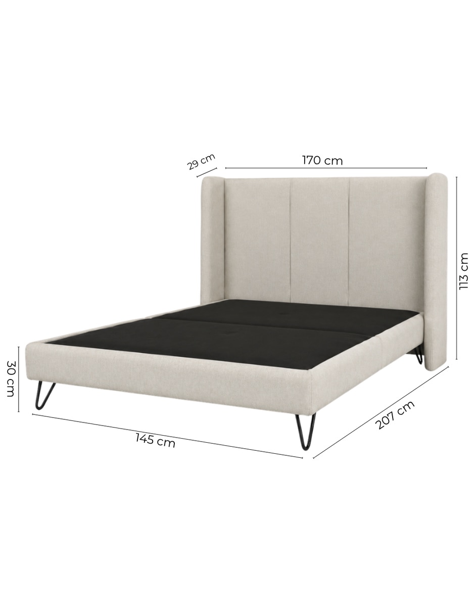 Base para cama hampton de madera 10