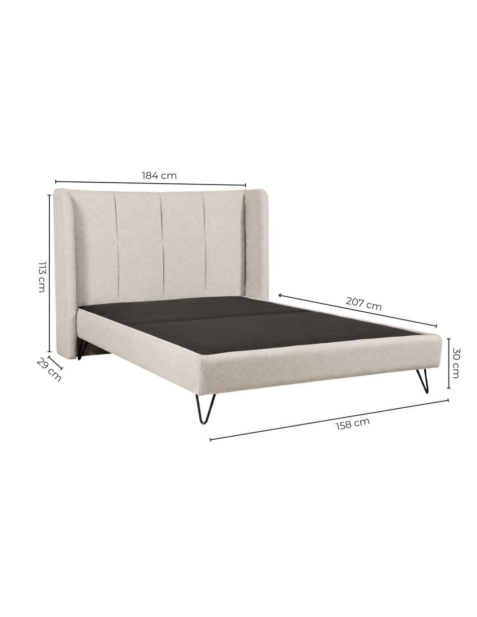 Base para cama hampton de madera 7