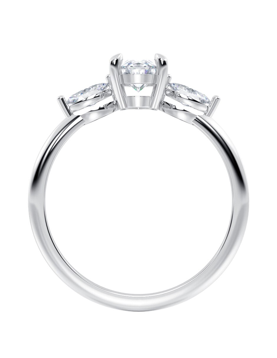Anillo de compromiso de oro 10 k 2