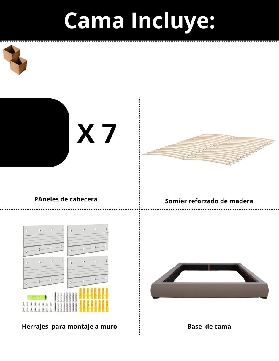 Cama aura happy waves de tela 6