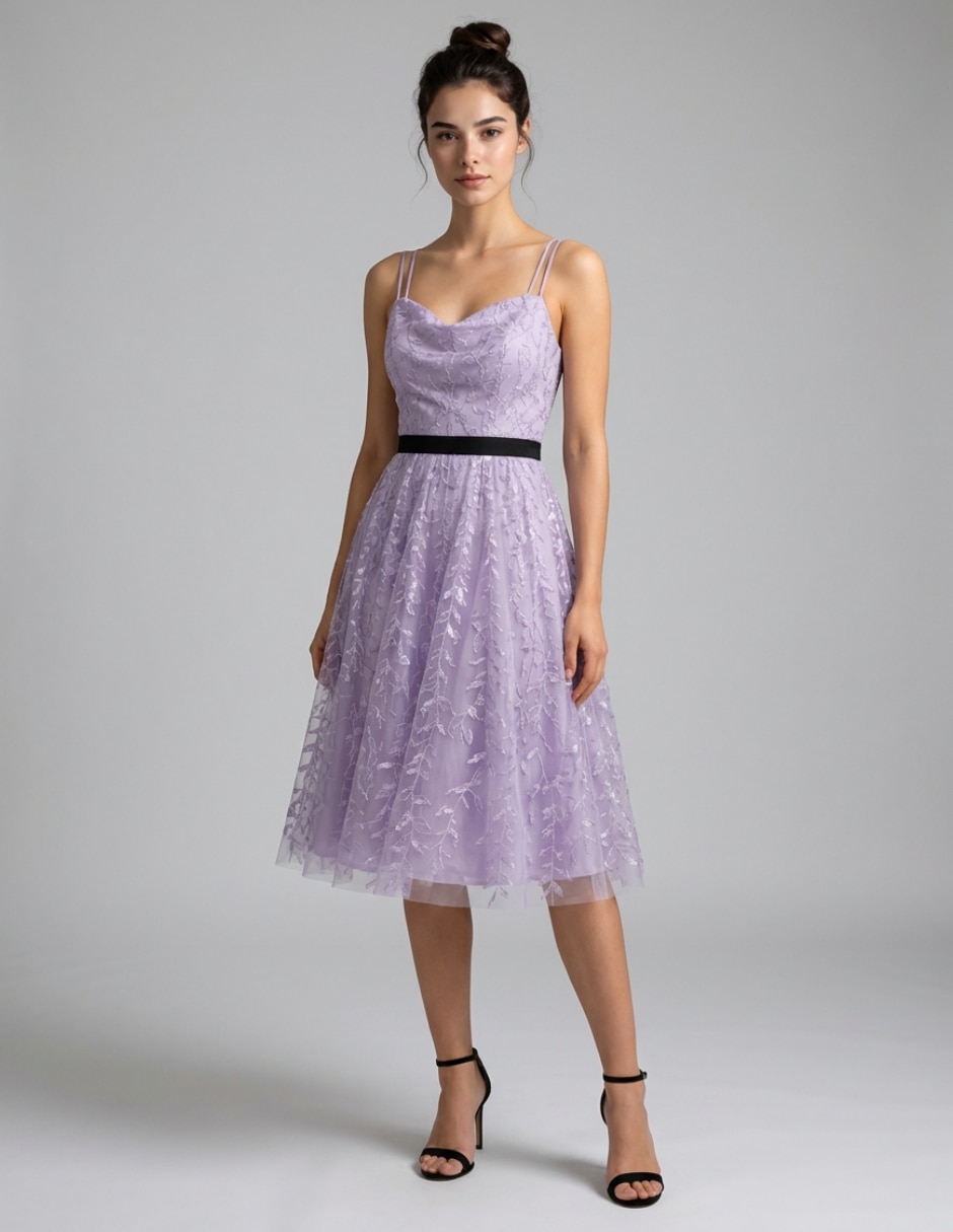 Vestido a la rodilla casual para mujer Vestido a la rodilla casual para mujer