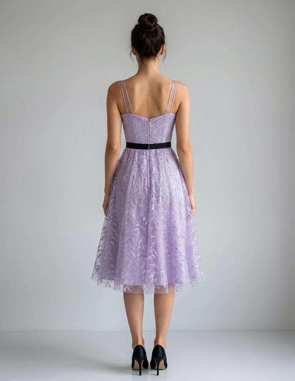 Vestido a la rodilla casual para mujer 4