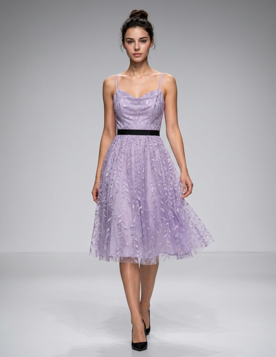 Vestido a la rodilla casual para mujer 2