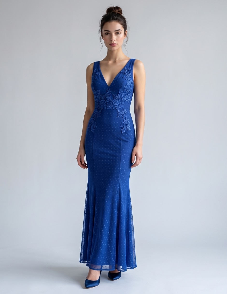 Vestido largo de fiesta para mujer
