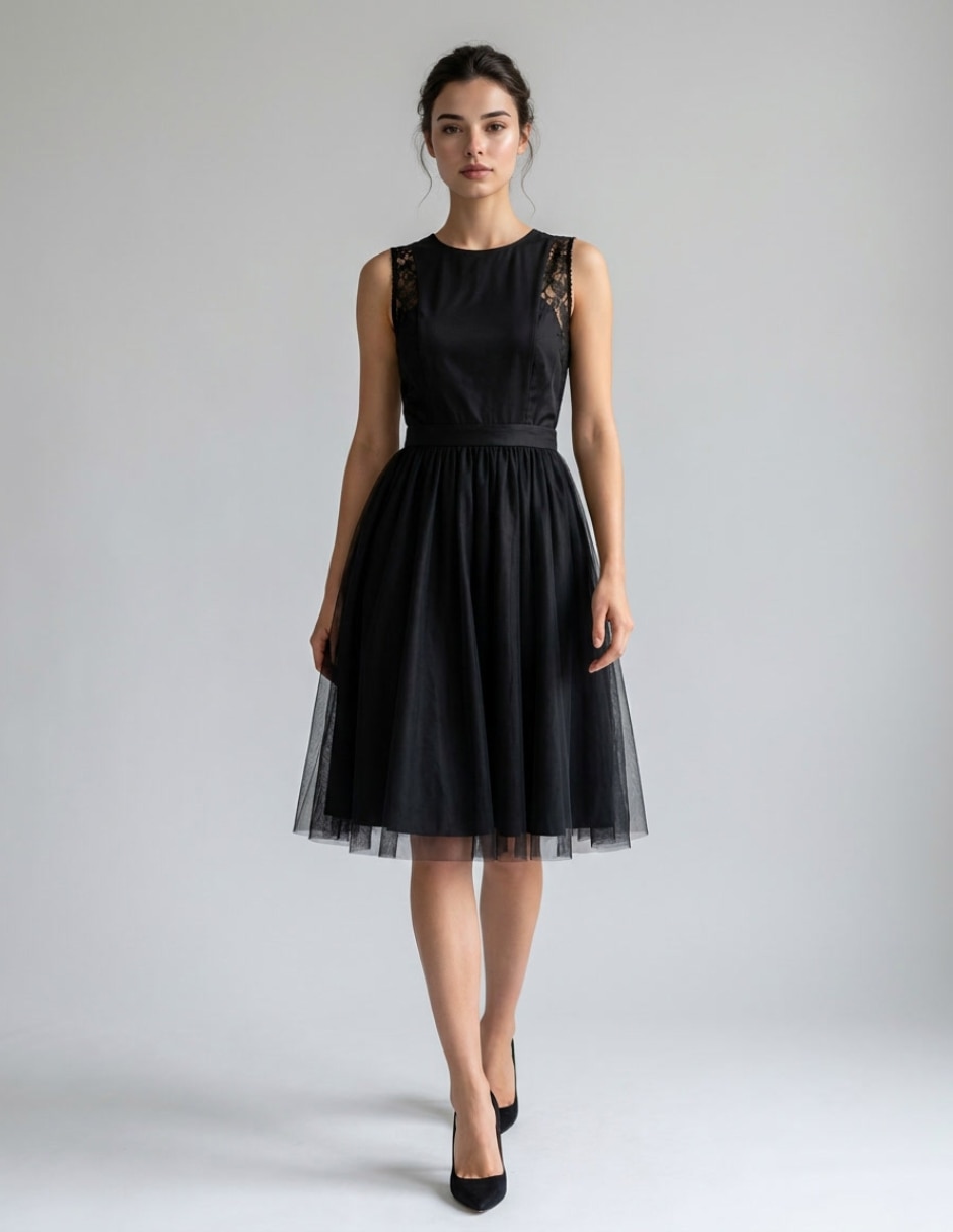 Vestido a la rodilla cocktail para mujer Vestido a la rodilla cocktail para mujer