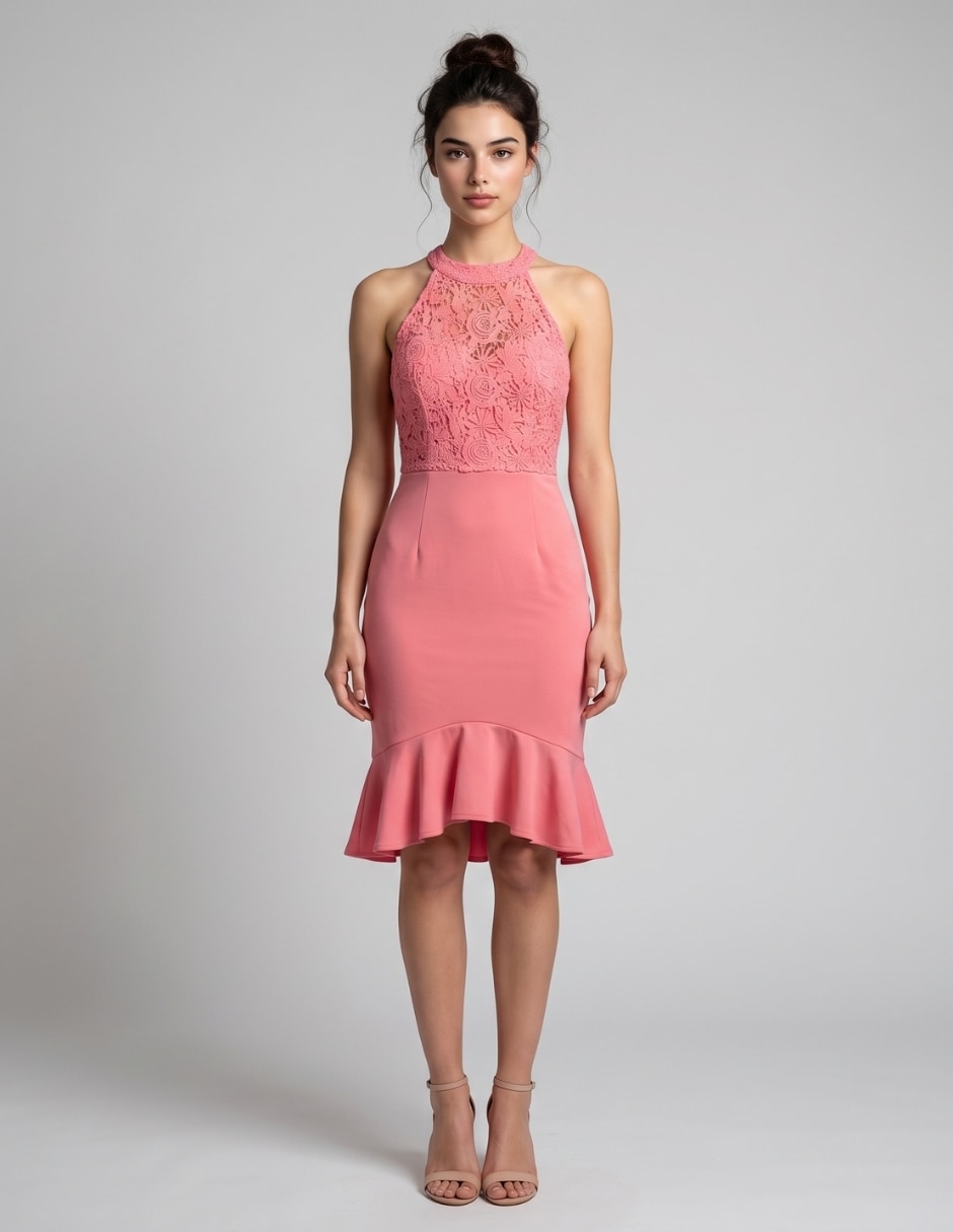 Vestido arriba rodilla casual para mujer Vestido arriba rodilla casual para mujer