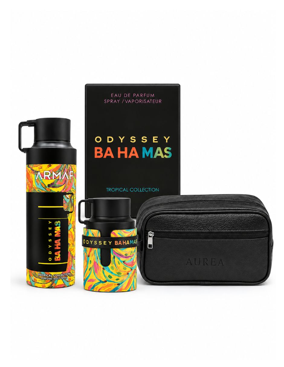 Kit eau de parfum Odyssey ba ha mas + body para unisex