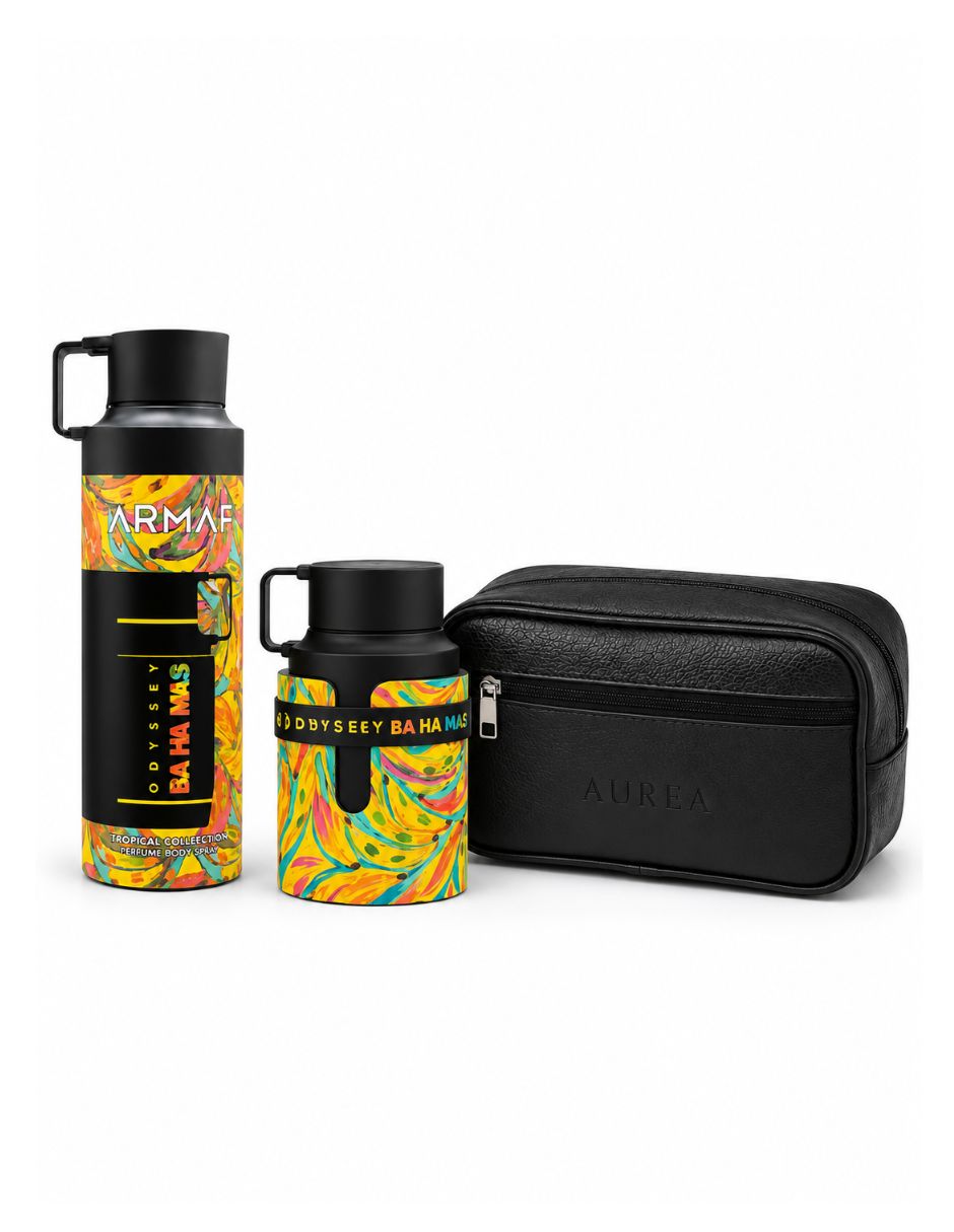 Kit eau de parfum Odyssey ba ha mas + body para unisex