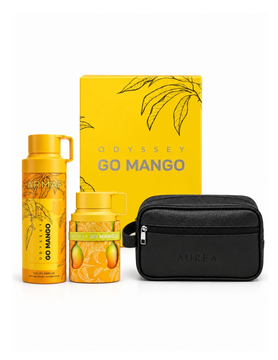 Kit eau de parfum odyssey go mango + body para unisex