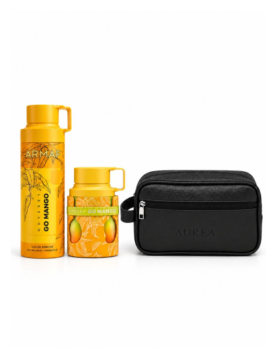 Kit eau de parfum odyssey go mango + body para unisex