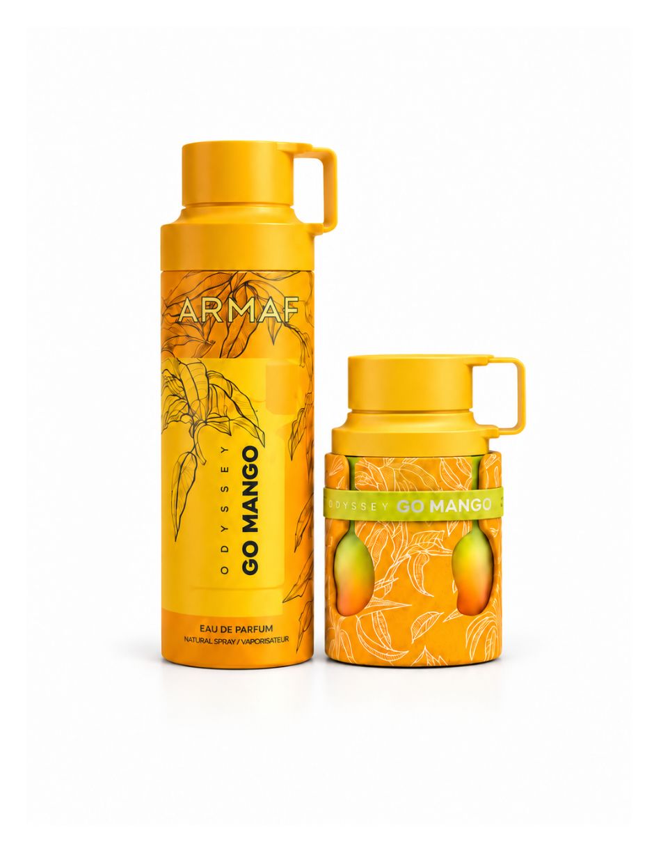 Kit eau de parfum odyssey go mango + body para unisex