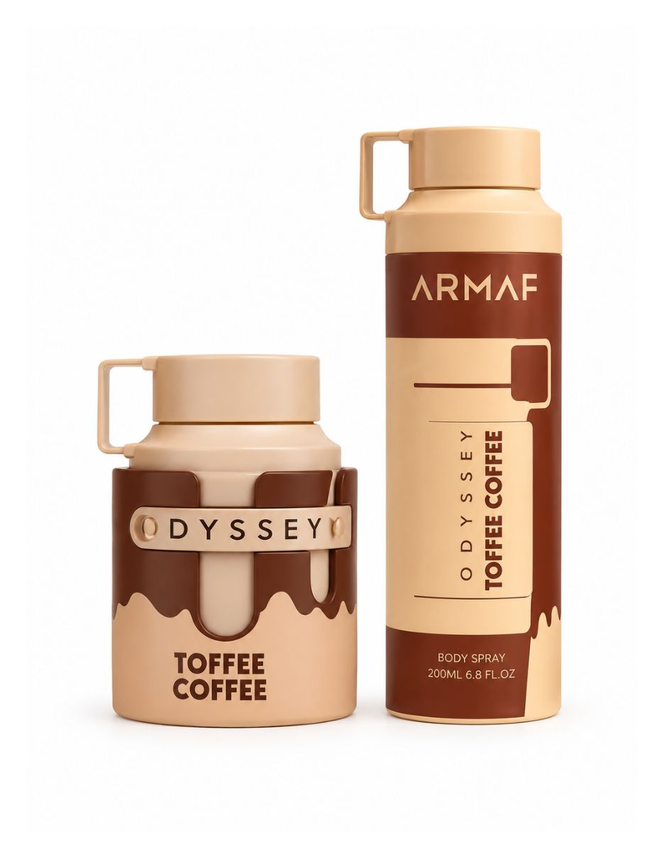 Kit Eau de parfum odyssey toffee Coffee + Neseser para unisex