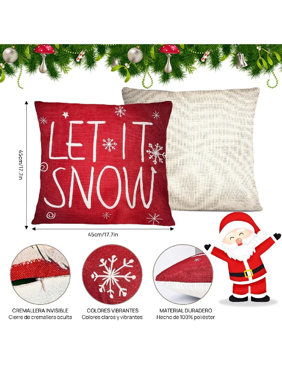 Set funda cojín navidad 3
