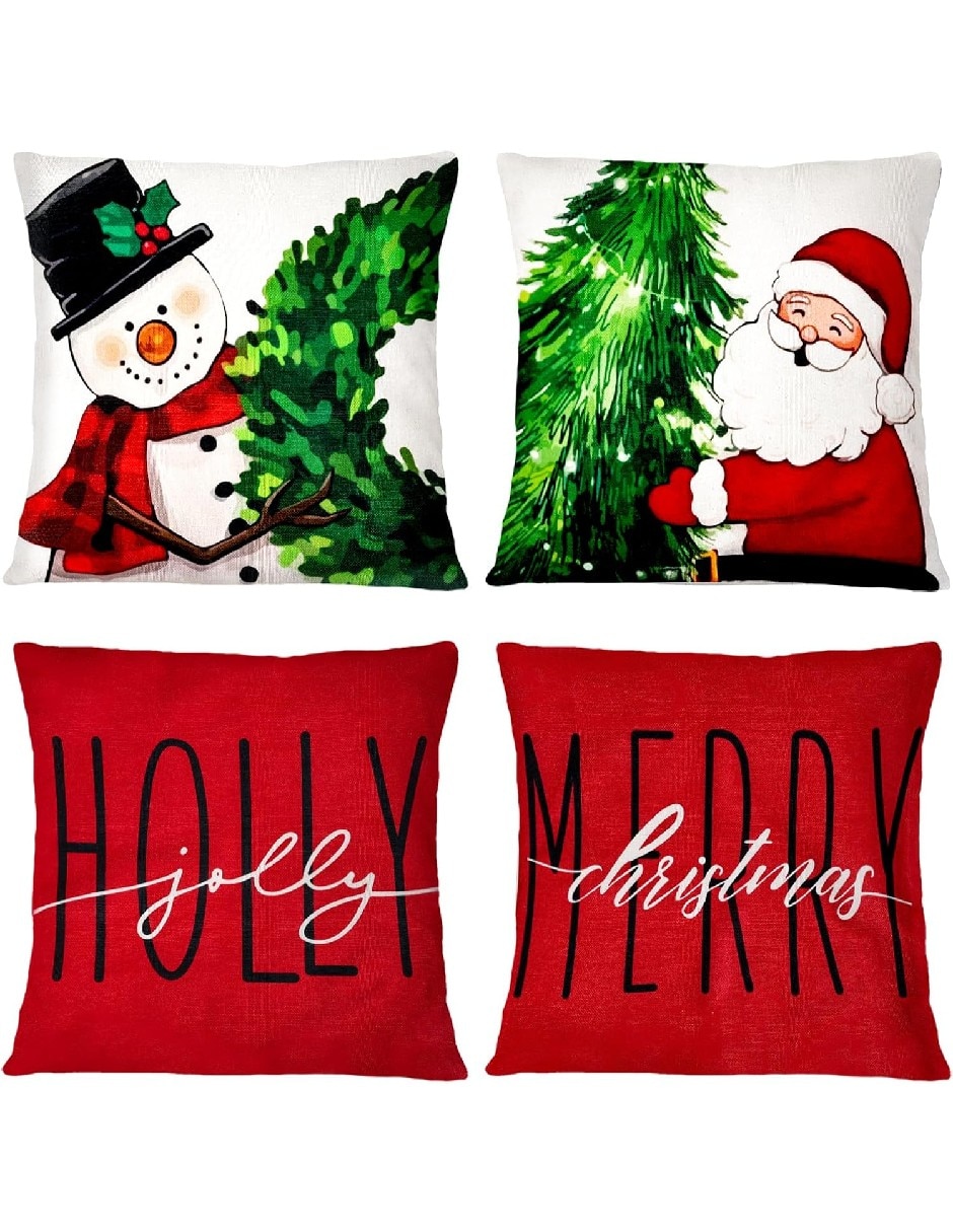 Set funda cojín navidad