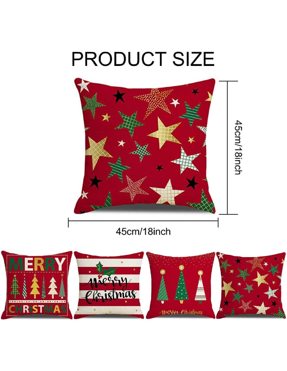 Set funda cojín navidad 5