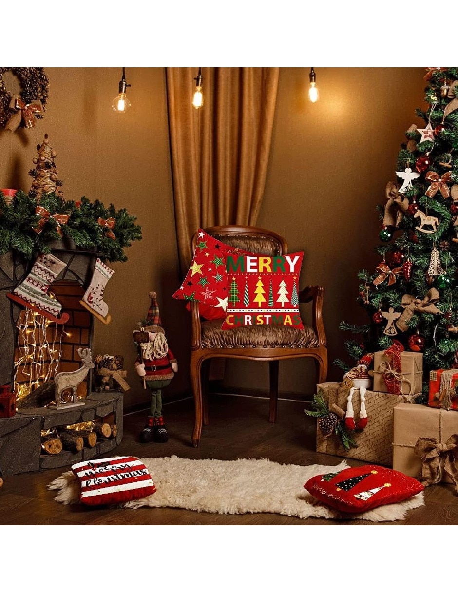 Set funda cojín navidad 3