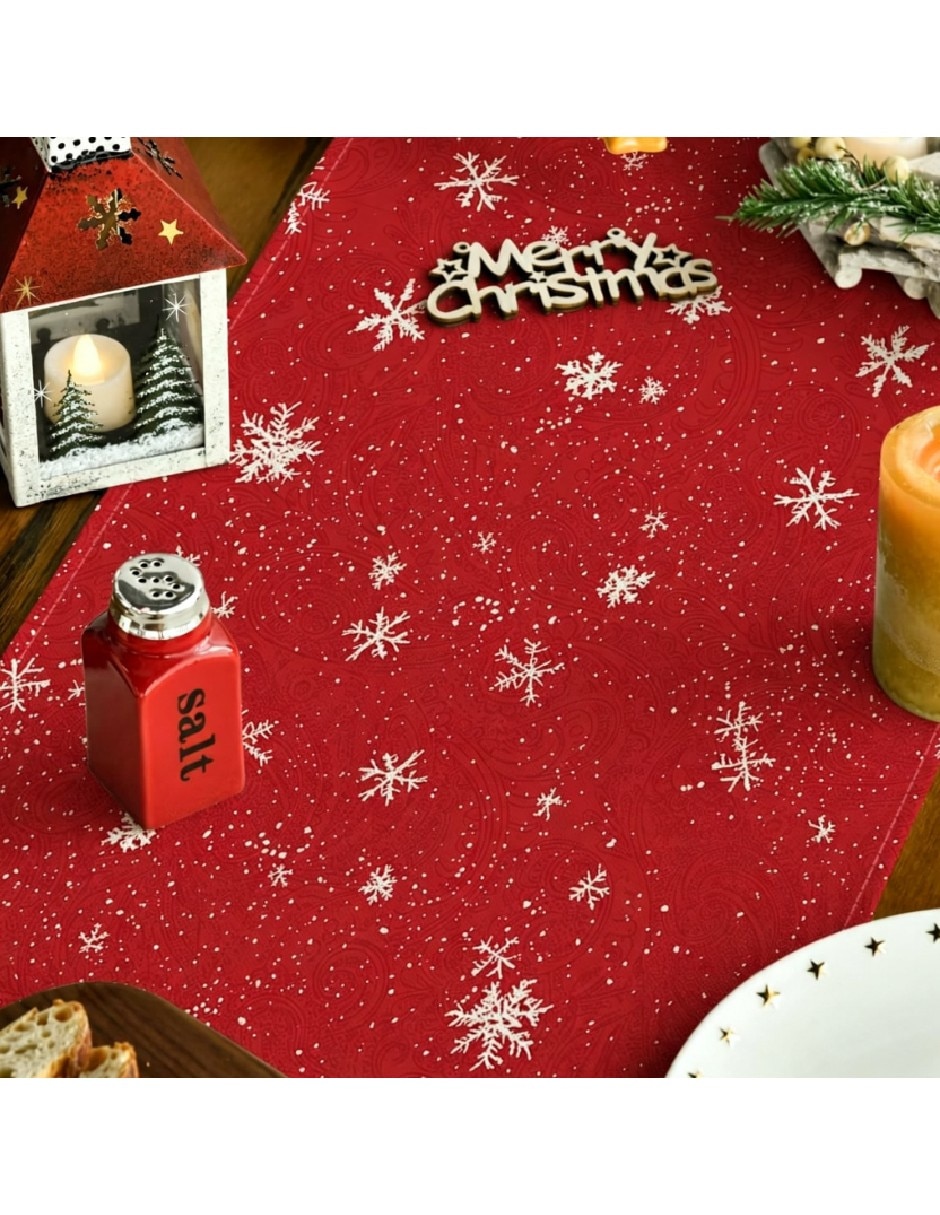 Camino mesa rectangular navidad 2