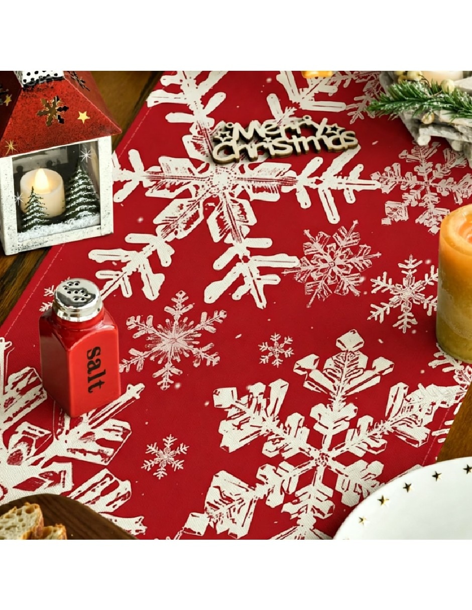 Camino mesa rectangular navidad 2