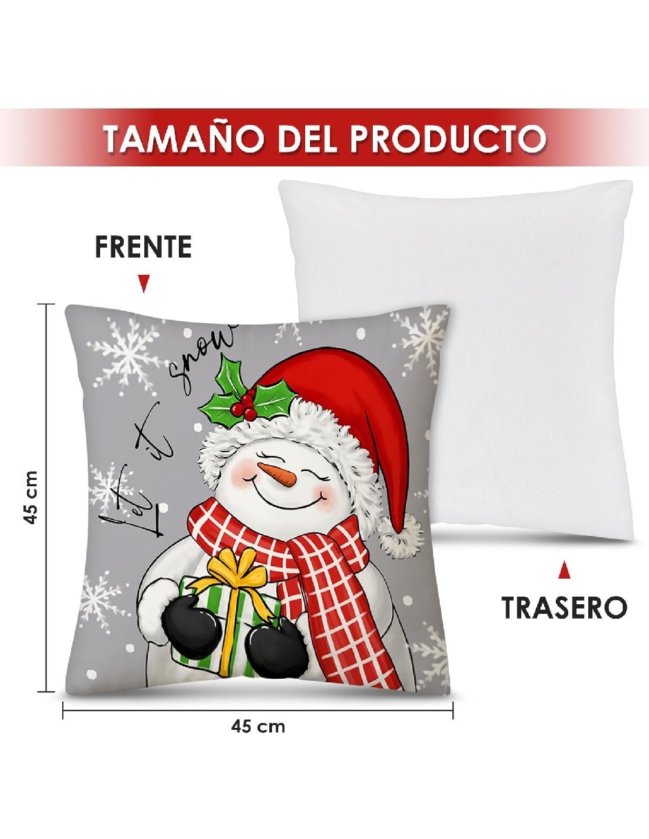 Set funda cojín navidad 5