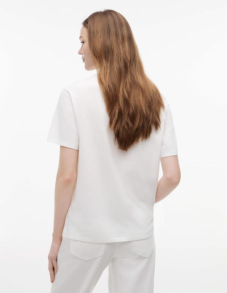 Playera manga corta cuello redondo para mujer 5
