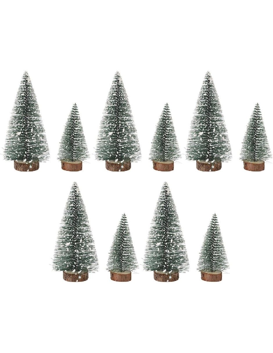 Set de figura decorativa de pino navidad de plástico Set de figura decorativa de pino navidad de plástico