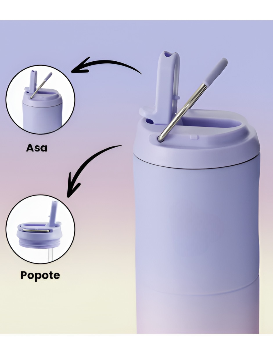 Termo de acero inoxidable con tapa rosca 700 ml