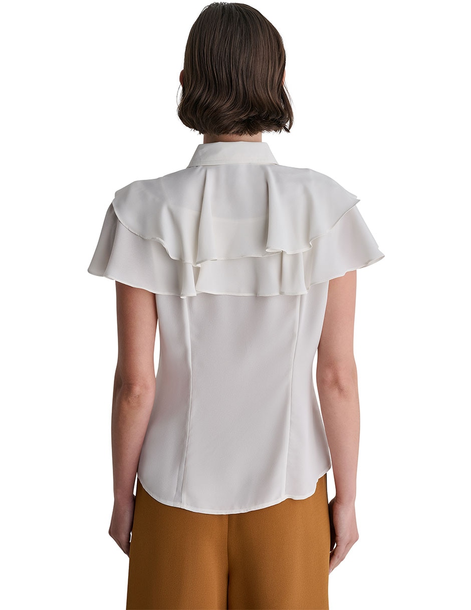 Blusa manga corta para mujer 7
