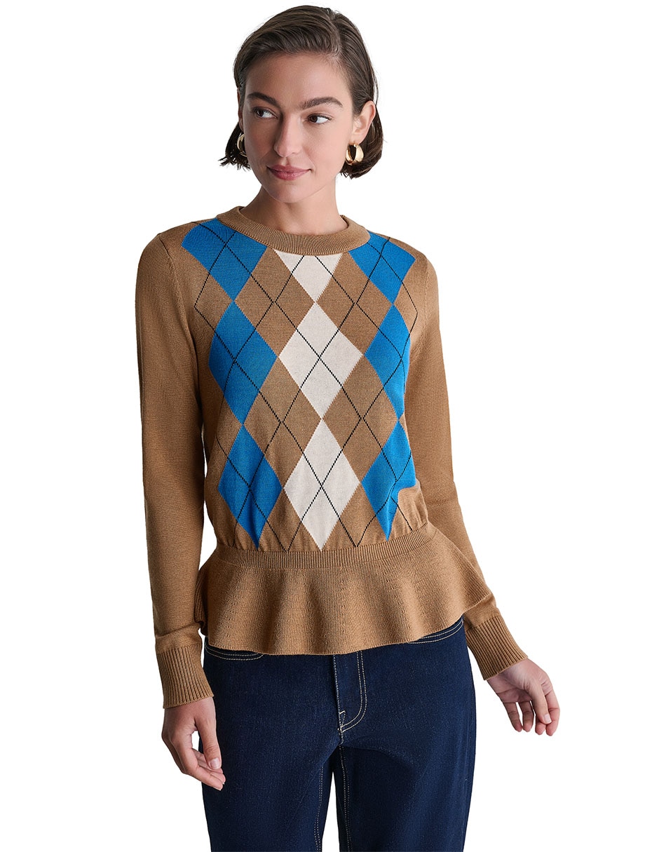 Suéter cuello redondo para mujer