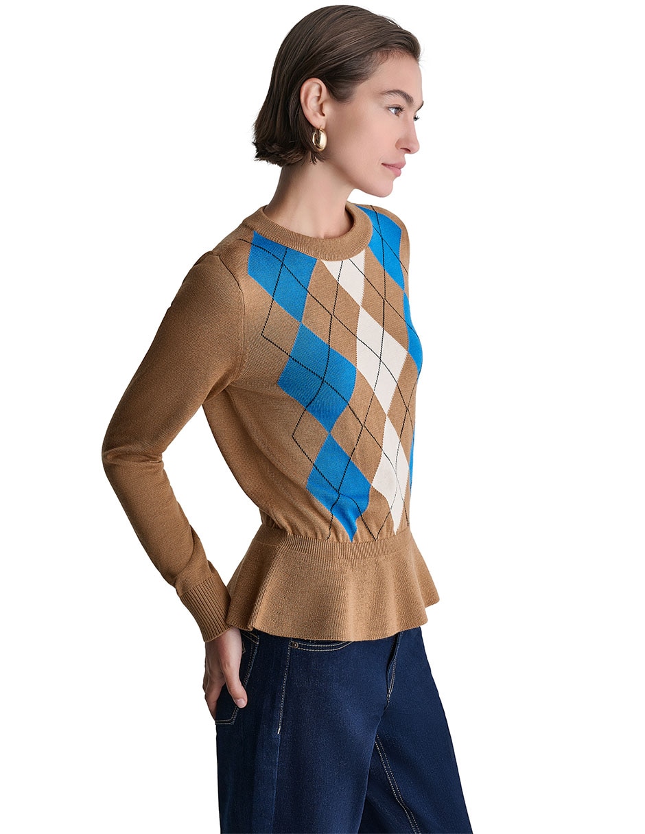 Suéter cuello redondo para mujer