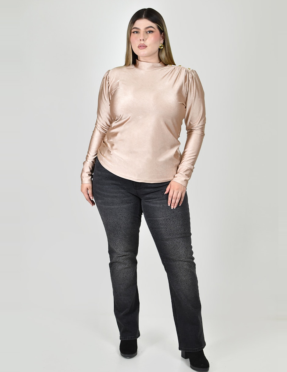 Blusa manga larga para mujer 7
