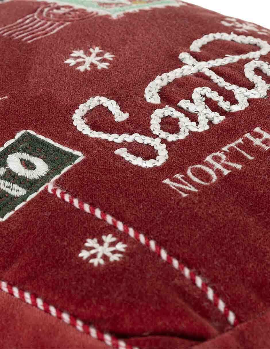 Cojín decorativo buzón holly navidad