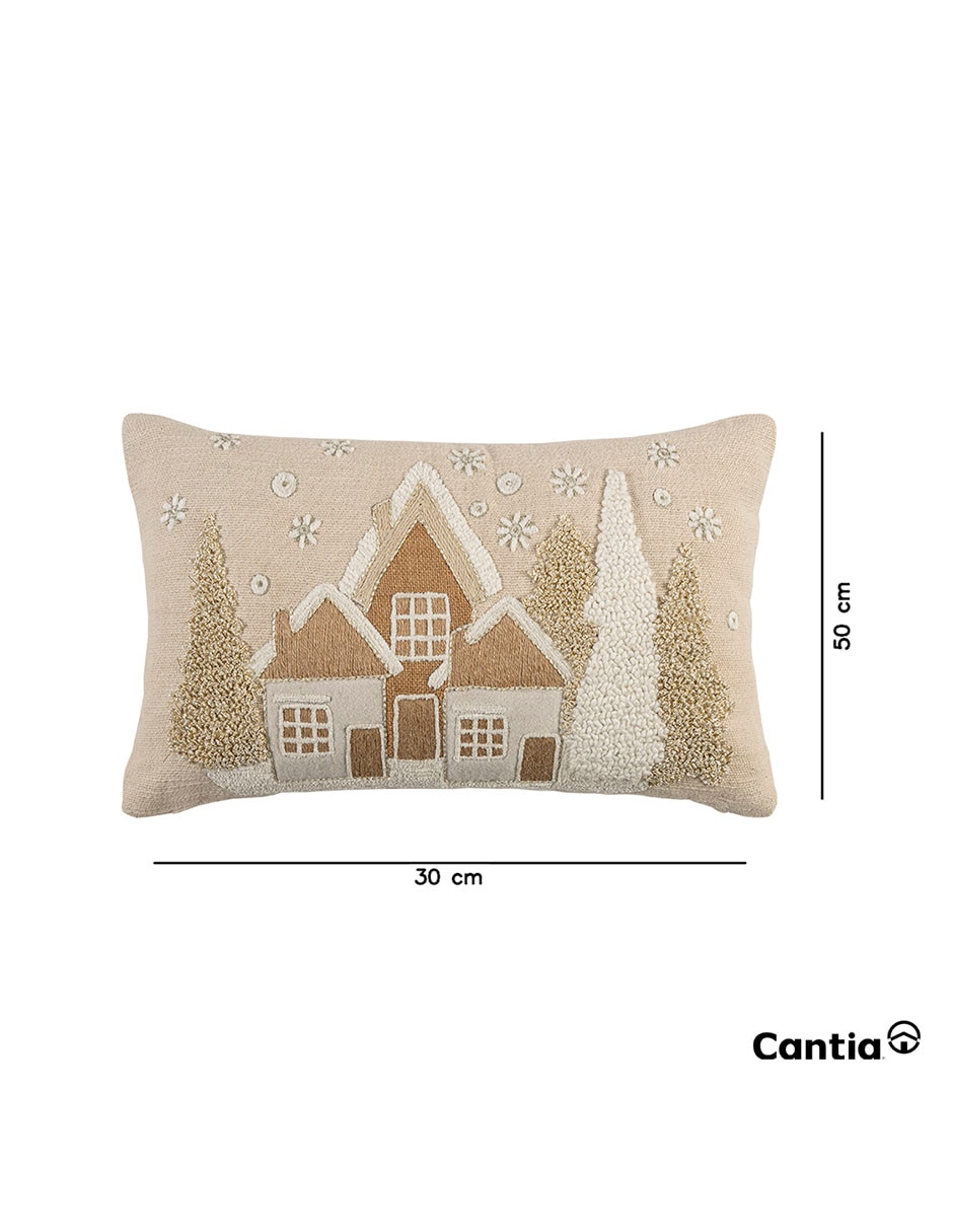 Cojín decorativo winter cabin navidad 6