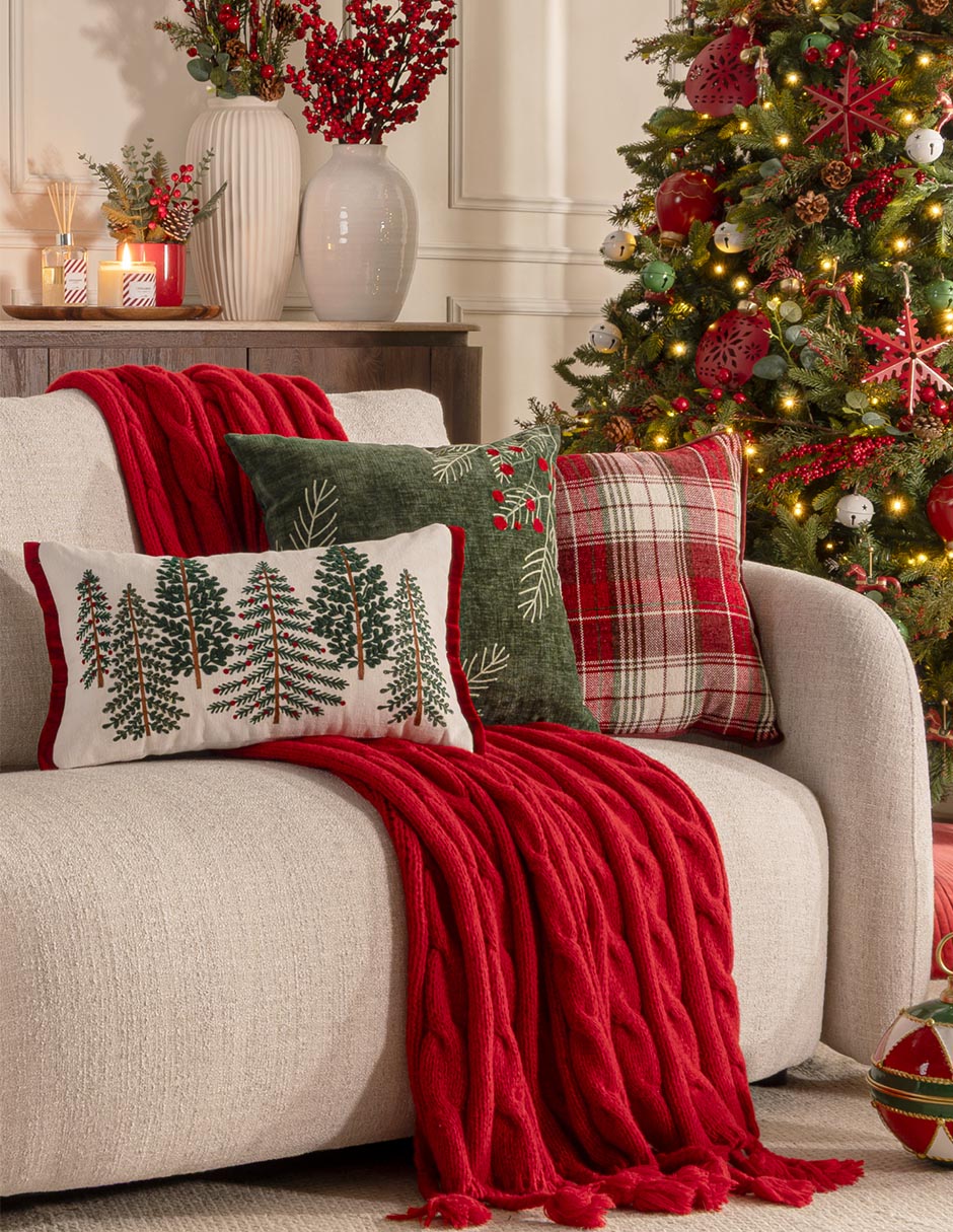 Cojín decorativo frost navidad
