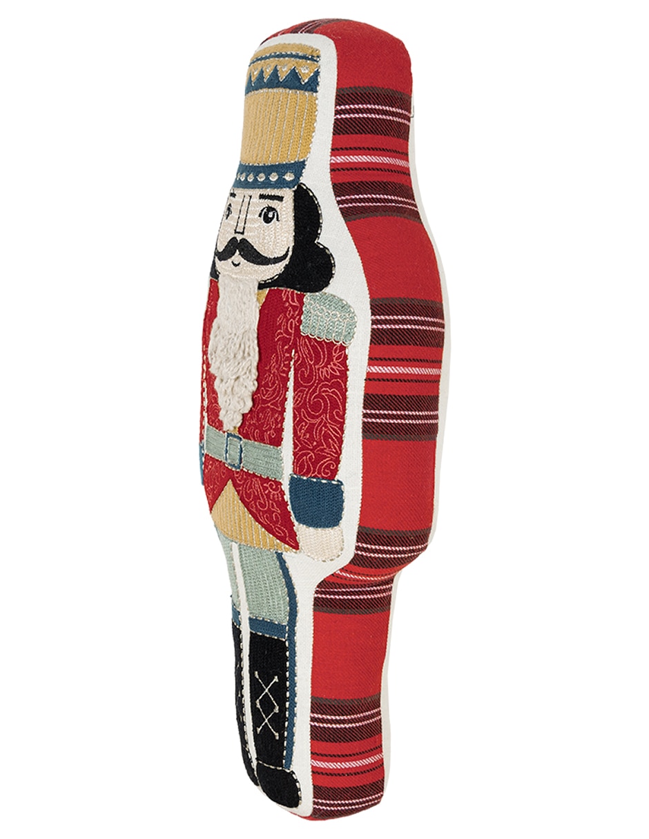 Cojín decorativo cascanueces navidad