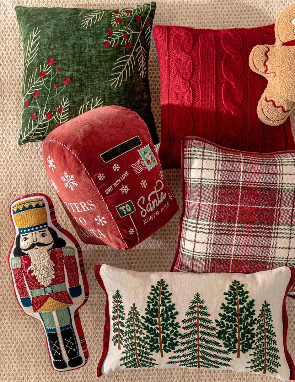 Cojín decorativo cascanueces navidad