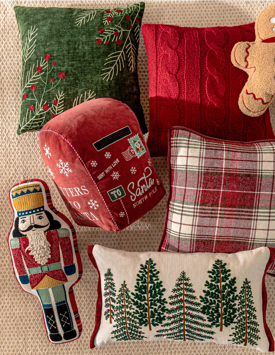 Cojín decorativo nordic light navidad