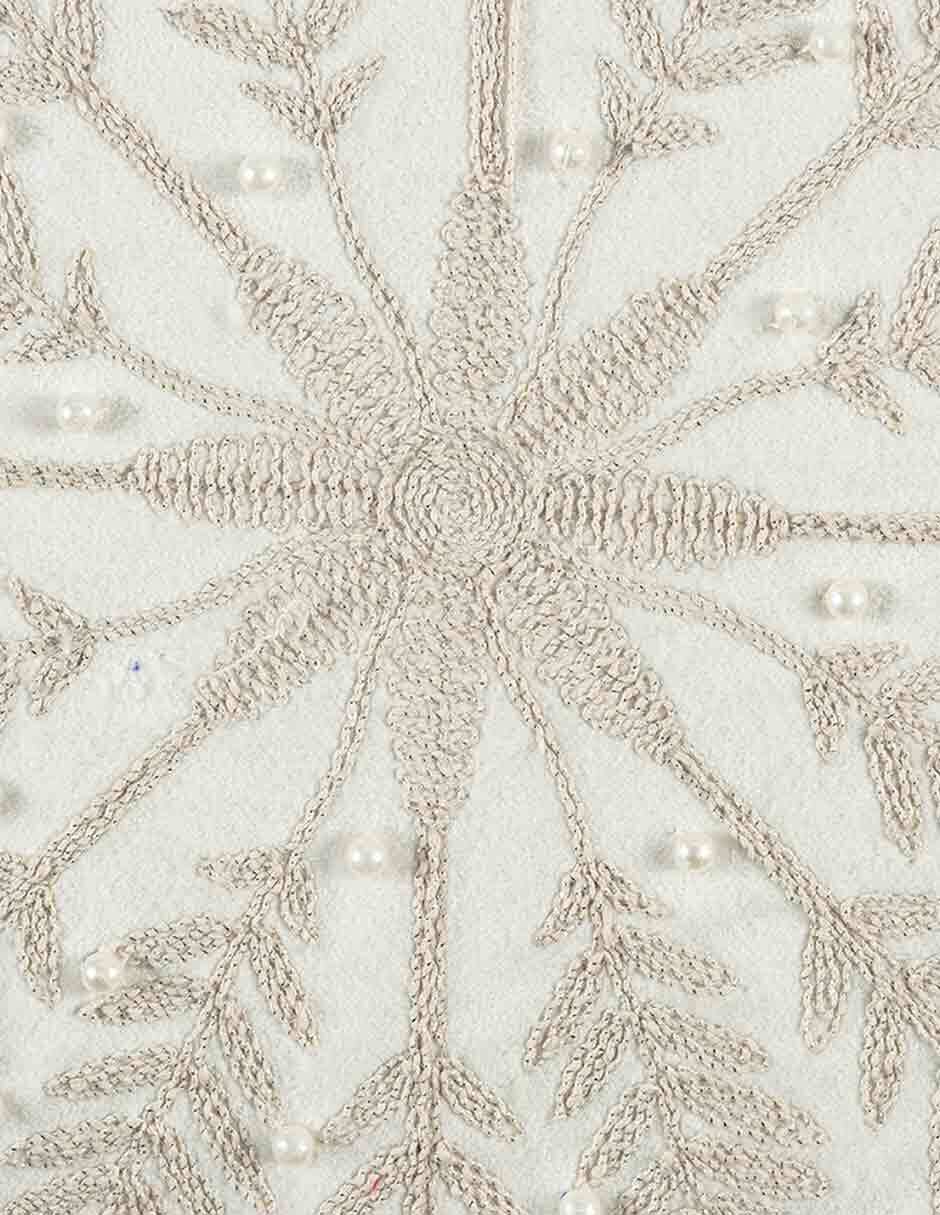 Cojín decorativo snowflake navidad