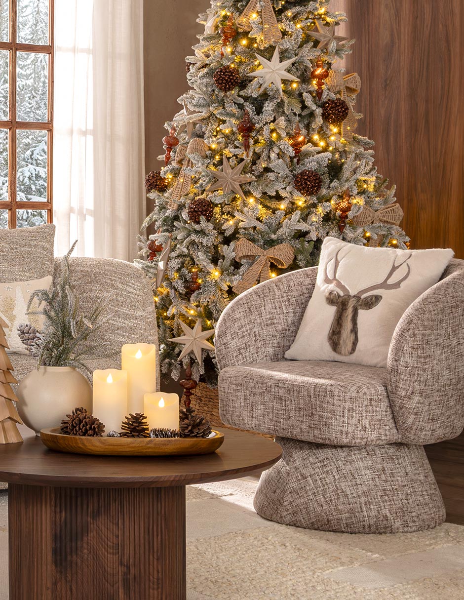 Cojín decorativo reindeer navidad
