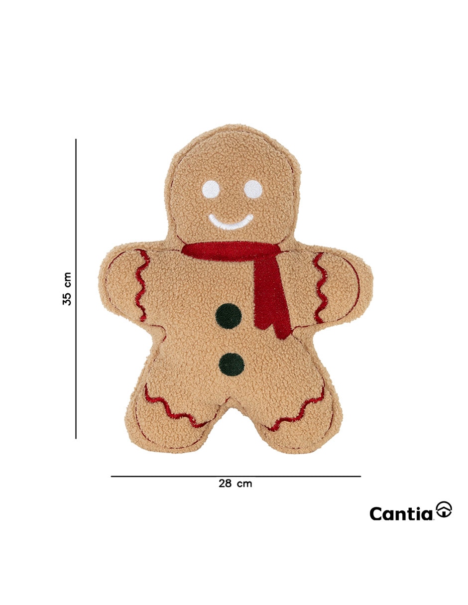 Cojín decorativo galleta de jenjibre navidad 5