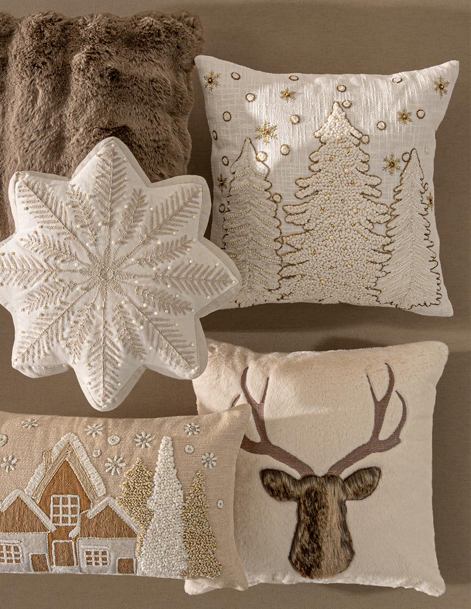 Cojín decorativo forest feast navidad