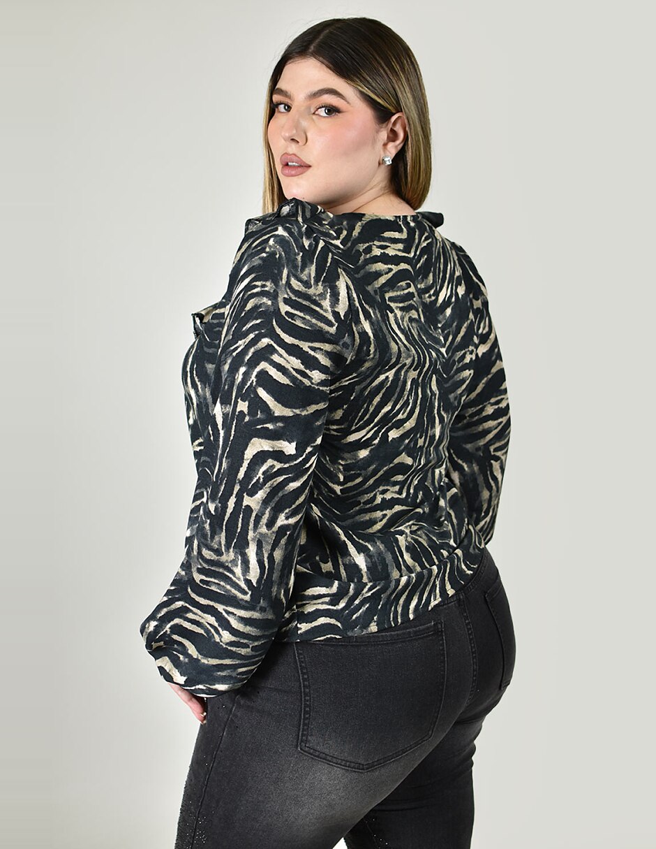 Blusa manga larga para mujer 4