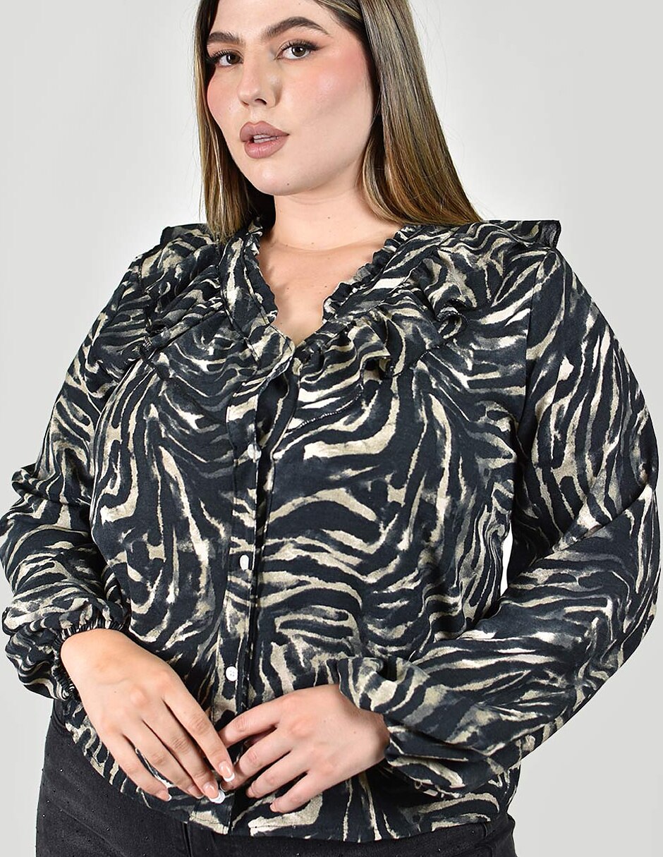Blusa manga larga para mujer 3