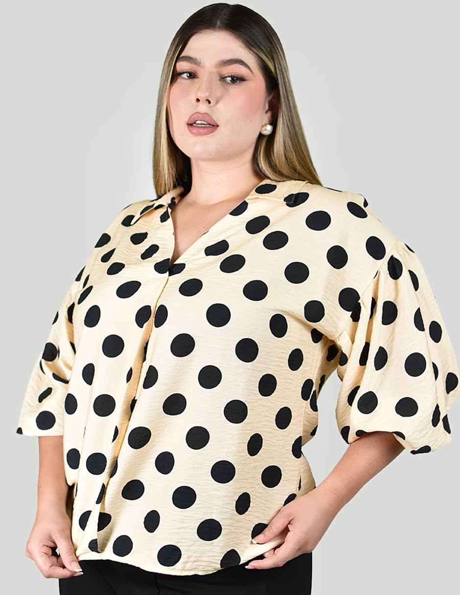 Blusa manga al codo para mujer 3